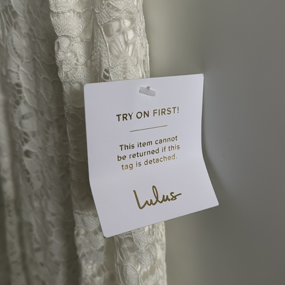 Your Hand in Mine White Lace Flutter Sleeve Maxi Dress - Picture 3 of 5